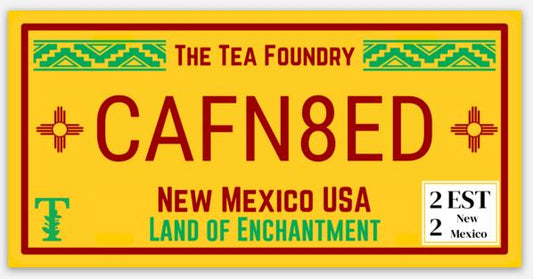 Vinyl Sticker - New Mexico License Plate Sticker (Classic Yellow) - CAFN8ED