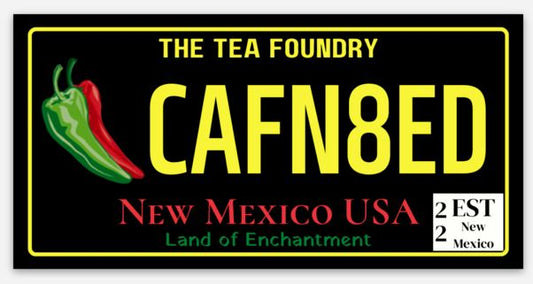 Vinyl Sticker - New Mexico License Plate (Chile Capitol) - CAFN8ED